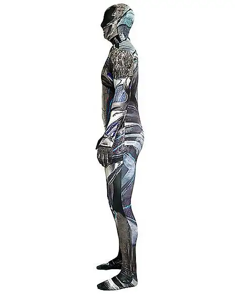 Spirit Halloween Adult Black Ranger Skin Suit Costume - Power Rangers 5 Spirit Halloween Adult Black Ranger Skin Suit Costume - Power Rangers - Image 3