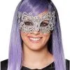 Spirit Halloween Ribbon Rhinestone Half Mask -SPIRIT HALLOWEEN Sales 07484934 a