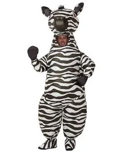 Spirit Halloween Adult Zebra Inflatable Costume