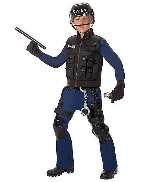 Spirit Halloween Kids SWAT Costume - The Signature Collection 3 Spirit Halloween Kids SWAT Costume - The Signature Collection