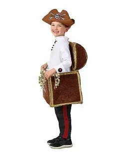 Spirit Halloween Kids Pirate Treasure Chest Candy Catcher Costume