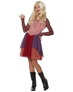 Spirit Halloween Tween Sarah Sanderson Dress Costume - Hocus Pocus