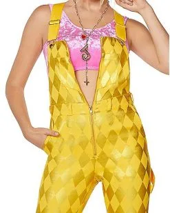 Spirit Halloween Harley Quinn Overall Jumpsuit - Birds Of Prey -SPIRIT HALLOWEEN Sales 07563141 c