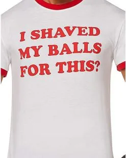 Spirit Halloween I Shaved My Balls For This Harley Quinn T Shirt - Birds Of Prey -SPIRIT HALLOWEEN Sales 07563273 b