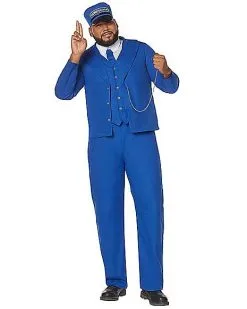 Spirit Halloween Adult Train Conductor Plus Size Costume