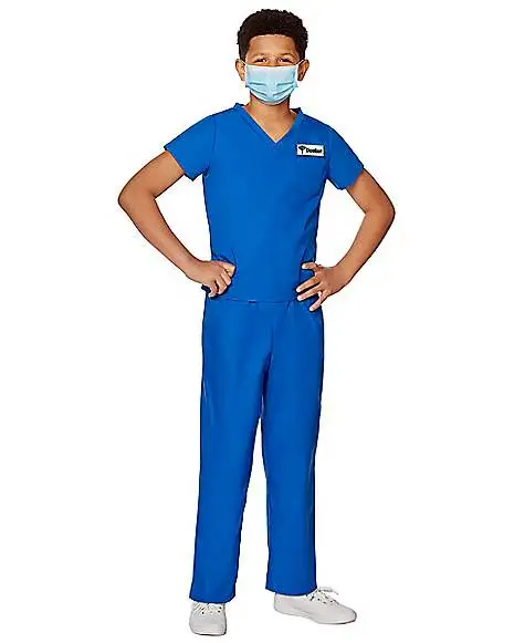Spirit Halloween Kids Medical Scrubs Costume 3 Spirit Halloween Kids Medical Scrubs Costume
