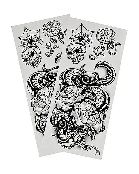 Spirit Halloween Multi-Pack Punk Tattoos - 6 Count 4 Spirit Halloween Multi-Pack Punk Tattoos - 6 Count - Image 2
