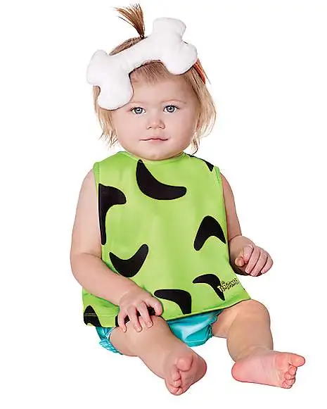 Spirit Halloween Baby Pebbles Costume - The Flintstones 3 Spirit Halloween Baby Pebbles Costume - The Flintstones