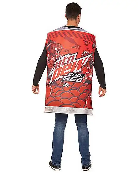 Spirit Halloween Adult Code Red Costume - Mountain Dew 4 Spirit Halloween Adult Code Red Costume - Mountain Dew - Image 2